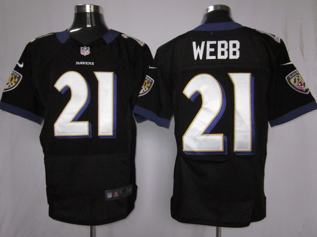 Nike Elite Jersey Black Baltimore Ravens 21 Cornerbacks Webb